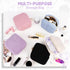 Period Bag for Teen Girls, Corduroy Sanitary Napkin Storage Bag, Fluffy Menstrual Pad PouchTampon Holder for Purse