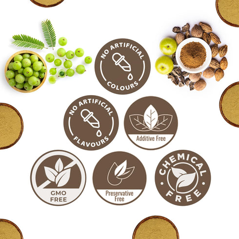 CARMEL ORGANICS Triphala Powder, 8 Ounces, Digestive Support, No Added Preservatives, Equal Blend of Harad, Baheda &