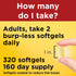 Nature Made Burp Less Fish Oil, 1000 mg Softgels, Omega 3 Supplements, 320 Softgels, 160 Day Supply