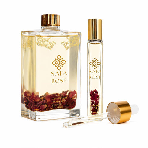 SAFA Ros Oil and Perfume Roller Set for Skin, Face, Hair, Nails,