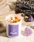 Set 4 Pack 28 oz 200 AOOVOO Lavender Candles for Women - Candles for Home Scented, Aromatherapy Candle with Crystals