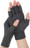 Quilax Fingerless Compression Gloves, 7.9 x 3.1 Gray Compression Glove for Women or