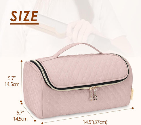 Yarwo Travel Bag for Dyson Airstrait/Corrale Straightener, Portable Hair Accessories Storage Case, Dusty Rose