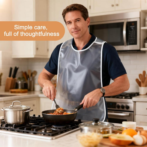 Waterproof Adult Bibs - Reusable Dining Protectors for Men and Women