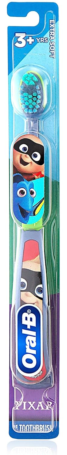 Hippie Hype Kids Manual Toothbrush, Extra Soft Bristles, for Children 3+, Pack of 6 (Characters Vary)