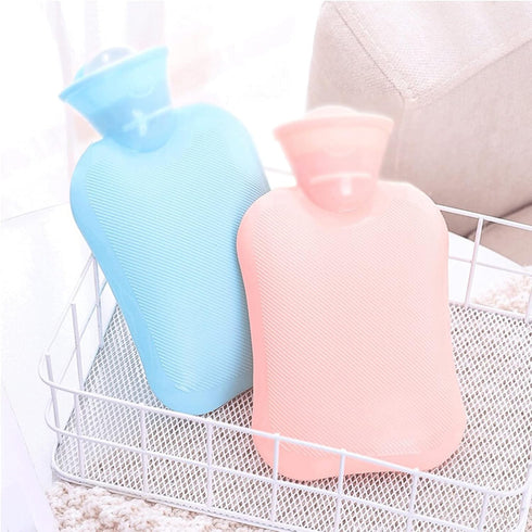 LENmzpomA Hot Water Bag,Water Injection Thick Rubber Hot Water Bottle Portable Hand Warmer Hot Water Bag Warm Belly