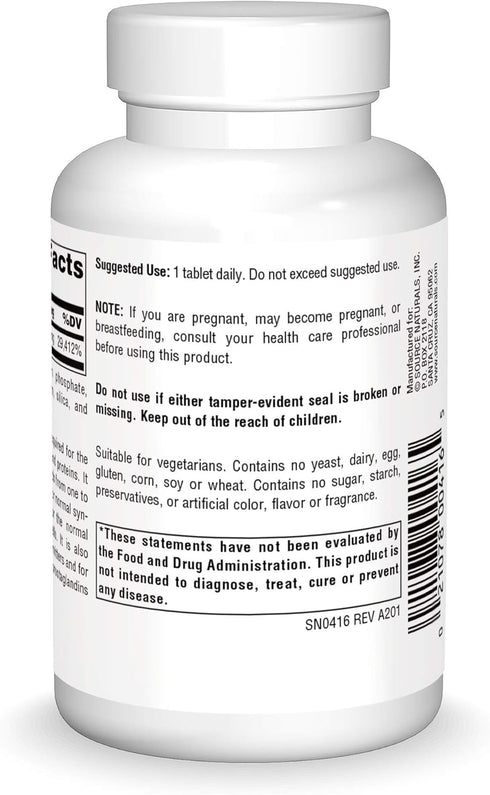Source Naturals Vitamin B-6, Immune System Support* -500 mg, 100 Tablets