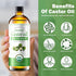 Pexihoap 30Pcs 7oz Pack Adhesive Castor Oil Patch with Organic Castor Oil Cold Pressed, Cotton Caster Oil Wrap