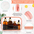 Weewooday 12 Pieces Clear Cosmetics Bag, Waterproof Makeup Bag, Portable Toiletry Carry Pouch, Pink, Small
