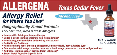 PROGENA Allergena Texas Cedar Fever, 1 FL Ounce