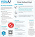 NewU Bedwetting Alarm, Blue; Full Featured with 8 Loud Tones & Strong Vibrations for Deep Sleepers, Boys & Girls