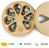 Set 2 2 7-Day AM&PM of Wood Weekly Pill Organizer for Medicine Vitamin Times a Day,Arthritis Friendly Pill Box Medium