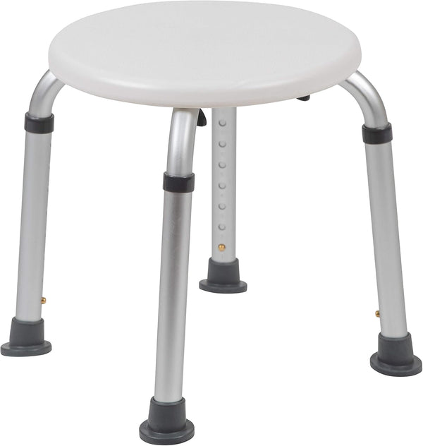 Flash Furniture Hercules Series Aluminum Bath and Shower Chair with Adjustable Seat