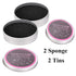 Yuyeran 2Pcs/Set Makeup Brushes Cleaner Sponge, Dry Brushes Cleaner for Eye Shadow or Blush
