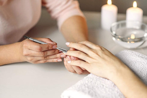 Utopia Care Cuticle Pusher Tool & Spoon Nail Cleaner - Professional Stainless Steel Remover & Cutter, Silver