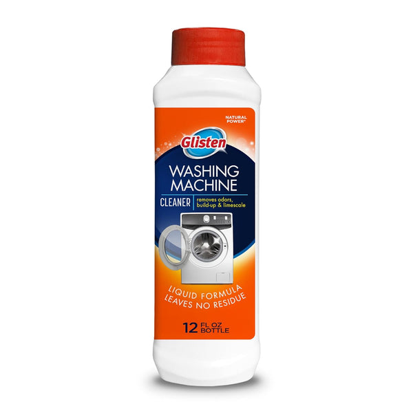 Glisten Washing Machine Cleaner, 12 Ounce Bottle, Fresh Scent, Helps Remove Odor, Buildup, and Limescale, Made in the