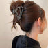 Metal Skull Hand Hair Clip, 1 Pcs Gunmetal Hair Claw Clip for Thin Hair, Punk & Y2K Style