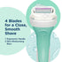 Schick Intuition Razors for Women with Sensitive Skin, 1 Razor & 2 Intuition Razor Blades Refill with Organic Aloe
