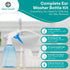 Medi Grade Ear Cleaning Kit Including Ear Cleaner Bottle, Basin with Quad-Stream tip - Earwax Removal Kit for Enhanced