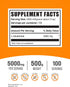 BulkSupplements.com L-Glutamine Powder, 5000mg Glutamine Supplement, Unflavored & Gluten Free, 500g (1.1 lbs) (Pack of