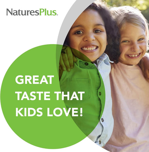 NaturesPlus Animal Parade MagKidz, Natural Cherry Flavor - 90 Chewable Tablets for Bone & Muscle Health - Pack of 2