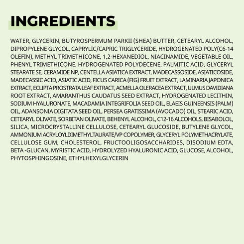 numbuzin No.2 Cica Ceramide Repair Cream | Facial Moisturizer with Centella Asiatica, Real Ceramide, 2.02 fl oz