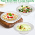 20oz Paper Bowls Disposable, 50 Pack Heavy Duty Compostable Bowls for Hot Soup, Salad, Ice Cream, Biodegradable