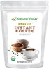 Organic Instant Coffee Powder, Dark Roast Delight, Rich in Antioxidants, Gluten Free, Vegan, Non-GMO, 8 oz