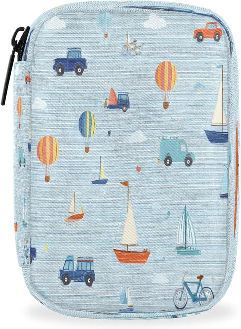 Skerhhux Beautiful Cartoon Car Pill Case Travel Pill Organizer Weekly 7 Day Portable