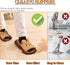 Liitrton 1 Pair Detachable Mop Slippers Shoes | Microfiber Chenille Soft Comfortable Dust Dirt Hair Cleaner, Coffee