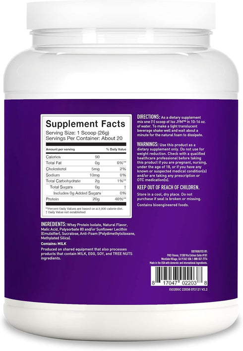 ISO JYM Grape Flavor, 20 Servings