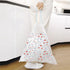 4 Gallon Trash Bags, Drawstring Small Trash Bags 1.1mil Thick for Bathroom, Kitchen, Bedroom, Office (White-Pink, 75