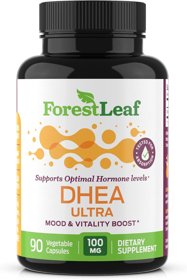 DHEA 100mg Supplement for Women and Men | Pure High Strength Micronized Dehydroepiandrosterone | 90 Caps (3-Month