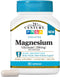 21st Century Magnesium Glycinate 200 mg Capsules, 90 Count per Serving