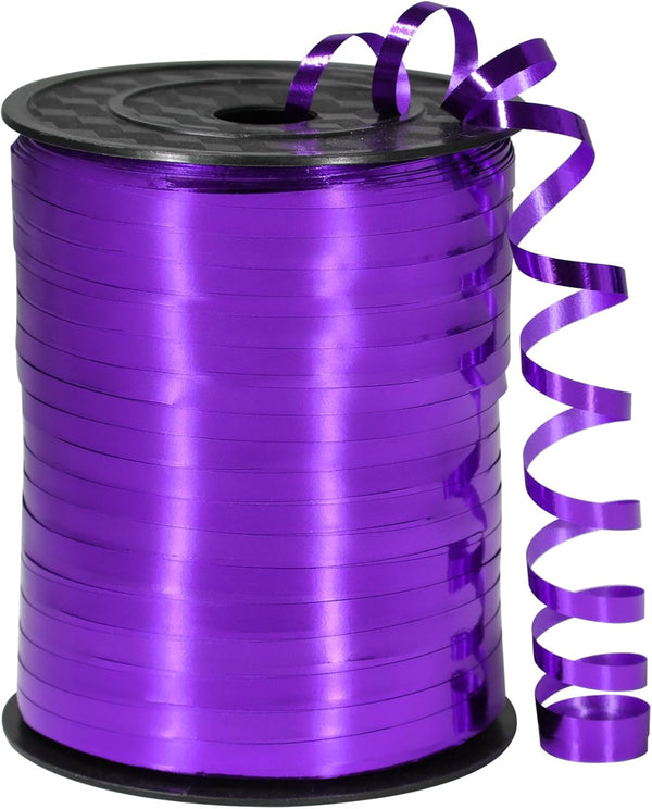 Purple Ribbon, 500 Yard Dark Purple Curling Ribbon for Gift Wrapping, Balloon String, Halloween Party