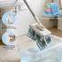 Mmxhn 10 360 Mini Mop Snap Grip with Reusable Pads, Quick Release Wet Dry Floor Cleaner Mop, Swivel Head Lightweight