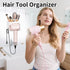 Hair Dryer Holder Wall Mounted, Hair Tools Organizer, Bathroom Space-Saving Blow Dryer Organizer Curling Irons Storage