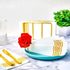 LITOPAK 200 Pack Paper Hand Towels for Bathroom - Guest Disposable Napkins for Kitchen, Wedding, Party, Dinner, Gold