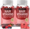 Hair Vitamins Gummies Supplement Faster Hair Growth Gummy 5000mcg Biotin, Folic Acid,