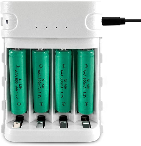 Ni-MH Rechargeable AAA Batteries 600mAh 1.2V Pre-Charged for Solar Garden Landscaping Outdoor Solar Lights (12 Pack)