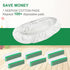 KEEPOW 8 Pack Reusable Wet Pads Compatible with Swiffer Sweeper Mop, Washable Microfiber Cloth Refills for Hardwood