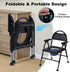 toxaaiwr Commode Commode 1 Folding Bedside Portable Shower Chair Padded Seat Bedside Toilet for Elderly and Disabled