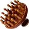 Xelsluthe Wooden Scalp Massager Head Massage Hair Brush, Manual Hair Scalp Scrubber Massager