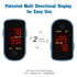 CHOICEMMED Finger Pulse Oximeter - Blue Blood Oxygen Monitor with Batteries, Portable O2 Saturation Sensor