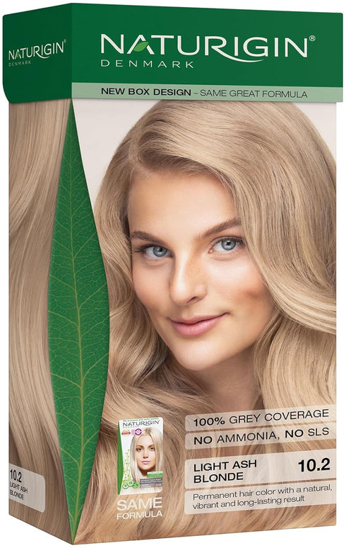 Naturigin Permanent Hair Color, 10.2 Light Ash, 1 Pack, Ammonia Free, Vegan & Cruelty-Free