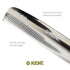 Kent 7T G All Fine Tooth Pocket Comb for Men - Handmade Travel Hair Comb for Grooming and Styling