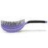 NuWay 4HAIR DoubleC U.S. Patented Double Curved Detangling Brush - Hair Dryer Safe (Violet)