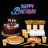 175 Pieces Gold Disposable Party Dinnerware Set - Gold Plates, Napkins, Cups, Plastic Forks, Knives, Spoons