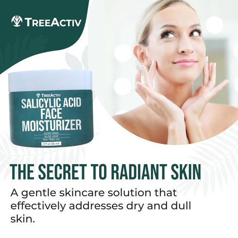 TreeActiv Acne Eliminating Face Cream - Best Natural Extra Strength Fast Acting Treatment for Clearing Facial Acne -