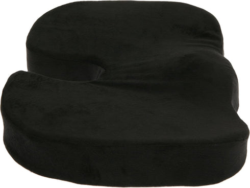 Deluxe Comfort Tailbone Coccyx Orthopedic Memory Foam Sciatica Relief Support Great for Car or Office Seat Cushion